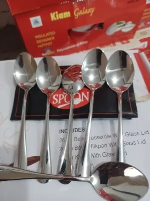 Picture of SKB 12Pcs Dinner Spoon For Luxurious Services - Silver