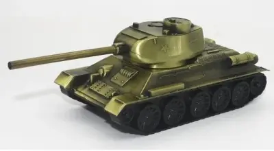 Picture of Retro War Tank Children Toys Home Decorations Metal Tank Model Photography Prop Model Living Room Decoration Iron Crafts - Multicolor