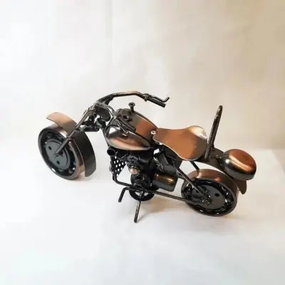Picture of Bike Showpiece - Infuse Uniqueness Into Your Space With An Intricate Bike Showpiece, A Conversation Starter And Delightful Decor Addition - Multicolor