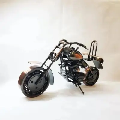 Picture of Bike Showpiece - Infuse Uniqueness Into Your Space With An Intricate Bike Showpiece, A Conversation Starter And Delightful Decor Addition - Multicolor