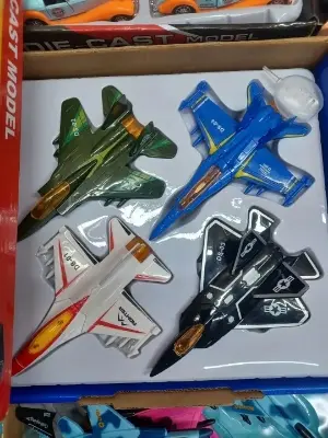 Picture of 1pcs Military Plane Back Mini for Children Education Toyodels Force Airplane Toy - Multicolor