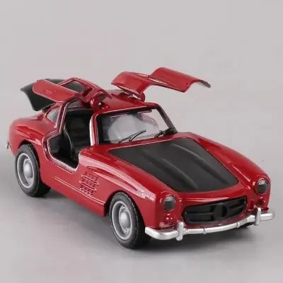 Picture of Mercedes Benz Classic toy car 1:36 Retro Simulation Alloy Toy Car Pull Back Model Classic Car Butterfly - Red