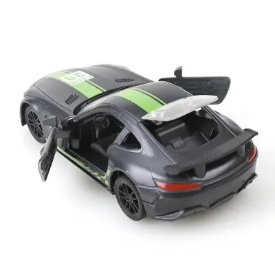 Picture of Mercedes Benz GT 1:36 three-door alloy sports car boy racing model kids pull back toy car - Black