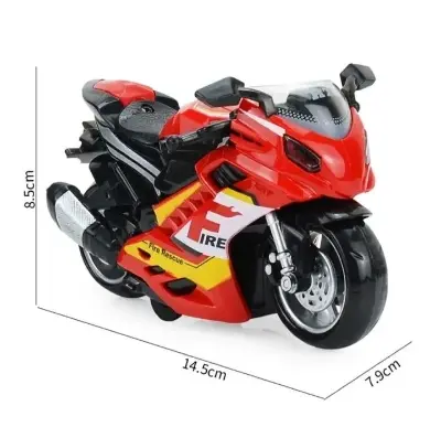 Picture of Highlights

• With pull back and inertia design, this motorcycle toy

can promote children's hand-eye coordination, sensory

perception, develop their imaginations and practice

cooperative play.

• This motorcycle toy can promote children's hand-eye

coo - Red