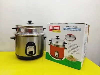 Picture of Kiam Rice Cooker 2.8 Ltr - Double pot (Double Stainless Steel Pot)- SJBS-8774 - Multicolor