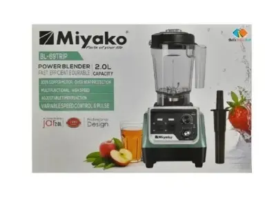 Picture of Commercial Multi Functional Power Blender 2200 Watts, Green/Black. Miyako BL-69TRIP 2.0L Jar
