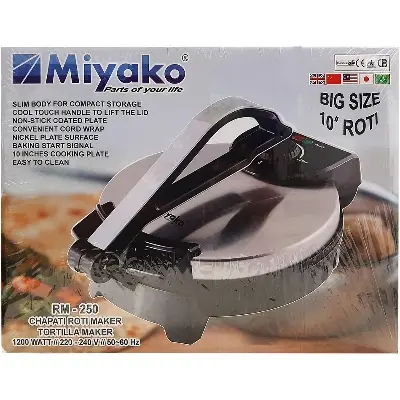 Picture of Miyako RM-250 Chapati Electric Roti Maker - 1200W - Black