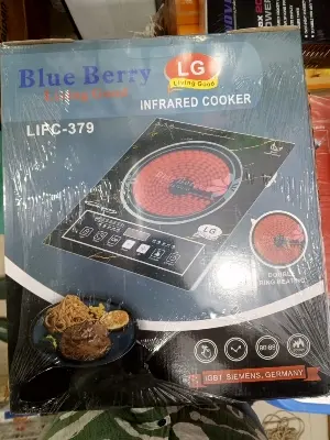 Picture of LG 2200 Watts Infrared Cooker Use Any Pot (Blue Magic / Black Berry) Eight Cooking Function Digital Display
