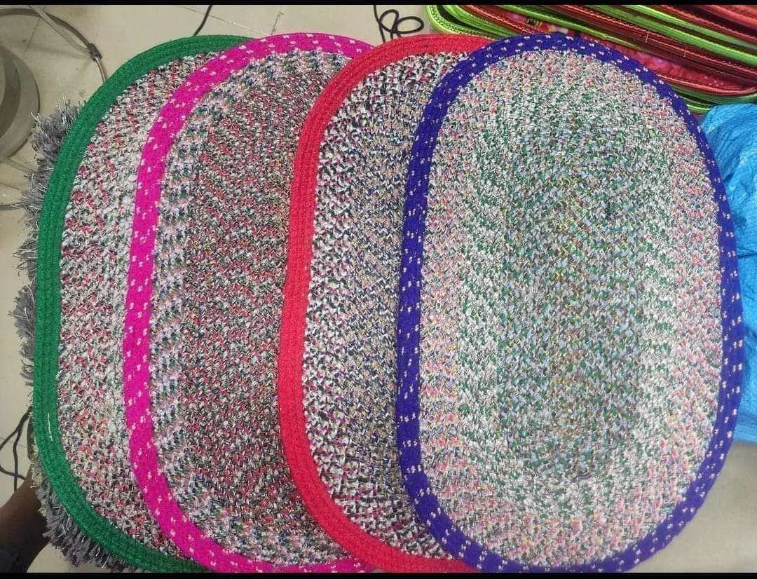 Picture of Paposh 4 Pics Multicolor Door Mat/Floor Mat/Entryway Rug/ Paposh for Indoor & Outdoor use - Multicolor