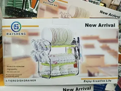 Picture of Premium Quality 3 layer kitchen rack - Clear