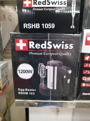 Picture of Redswiss Electric Egg Beater and Hand Mixer | Model : RSHM-101 | Colur : Black & Silver - Silver