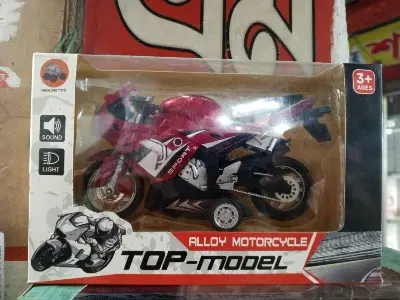 Picture of Aluminium Alloy Die Cast Bike Toy - Red