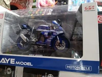 Picture of 【3C VictoryEagle】GC 1/12 R1 Alloy Motorcycle Model Sound Shock Steering Motorcycle Toys For Children Gifts - Blue