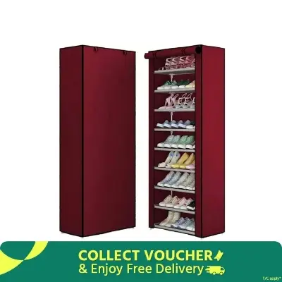 Picture of স্টিল পোর্টেবল মাল্টি ইউটিলিটি জুতার র‍্যাক-9 শেল্ফ (313400503) - 313400503 - Multicolor