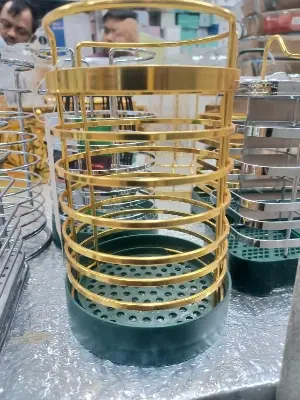 Picture of Hanging Cutlery Holder Drainer Chopsticks Spoon Fork Storage Rack Kitchen Tools - Multicolor