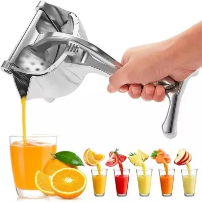 Picture of Aluminium Manual Juicer Machine | Fruit Press | Juice Extractor | Hand Squeezer | Citrus Presser - Silver