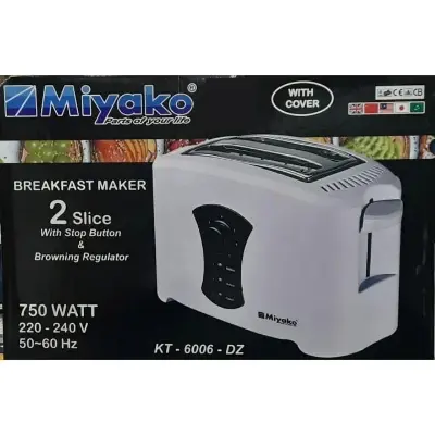 Picture of Miyako 2 Slice Bread Toaster KT-6006 - White