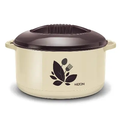 Picture of Milton Orchid Stainless Steel Casserole 7500ML - Multicolor