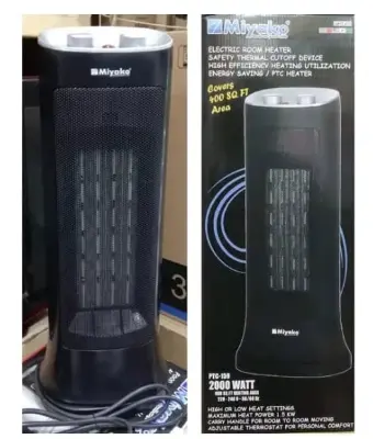 Picture of MIYAKO ELECTRIC ROOM HEATER (PTC-159 B) Moving Room Heater - Black