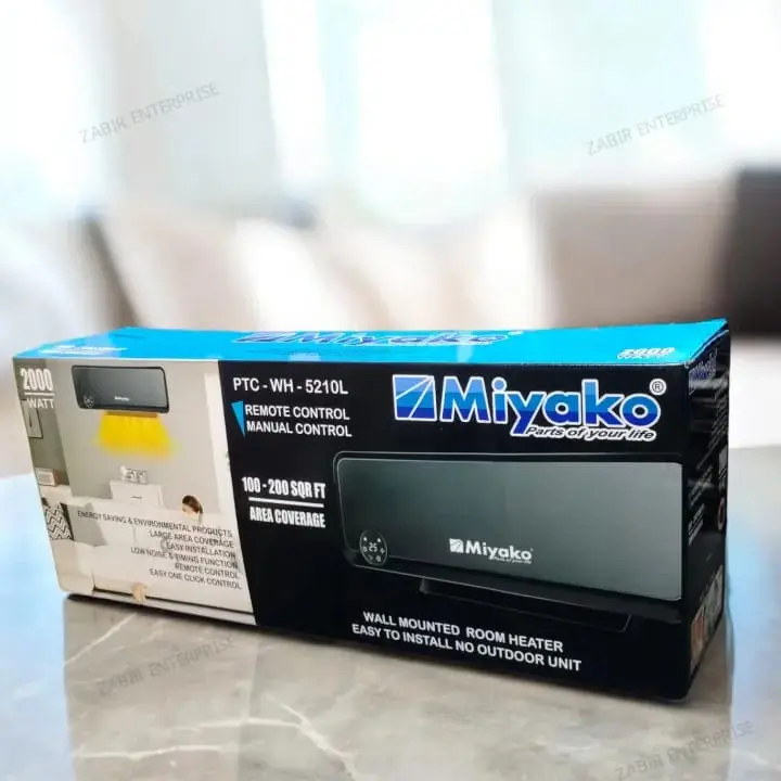 Picture of Miyako PTC-WH-5210L wall-mounted room heater. - Multicolor