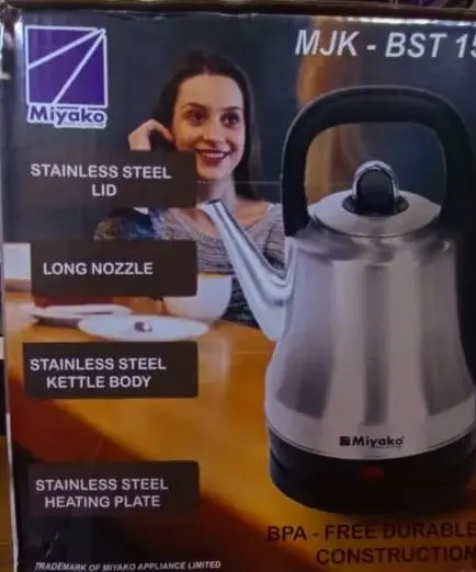 Picture of Miyako Electric Cordless Kettle – MJK-BST 15 - Multicolor