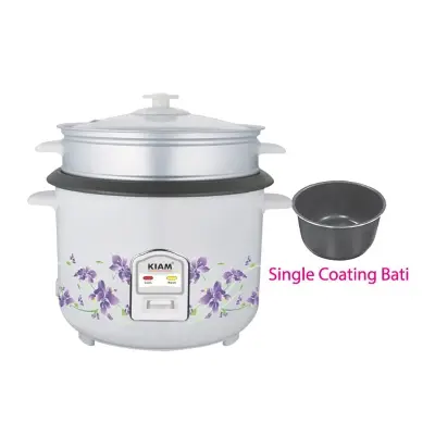 Picture of Kiam Rice Cooker Straight (Glass Lid) SFB-503 Full Body–2.2L - Multicolor