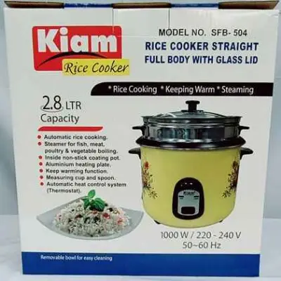 Picture of Kiam Rice Cooker Full Body 2.8 ltr SFB-504 - Multicolor