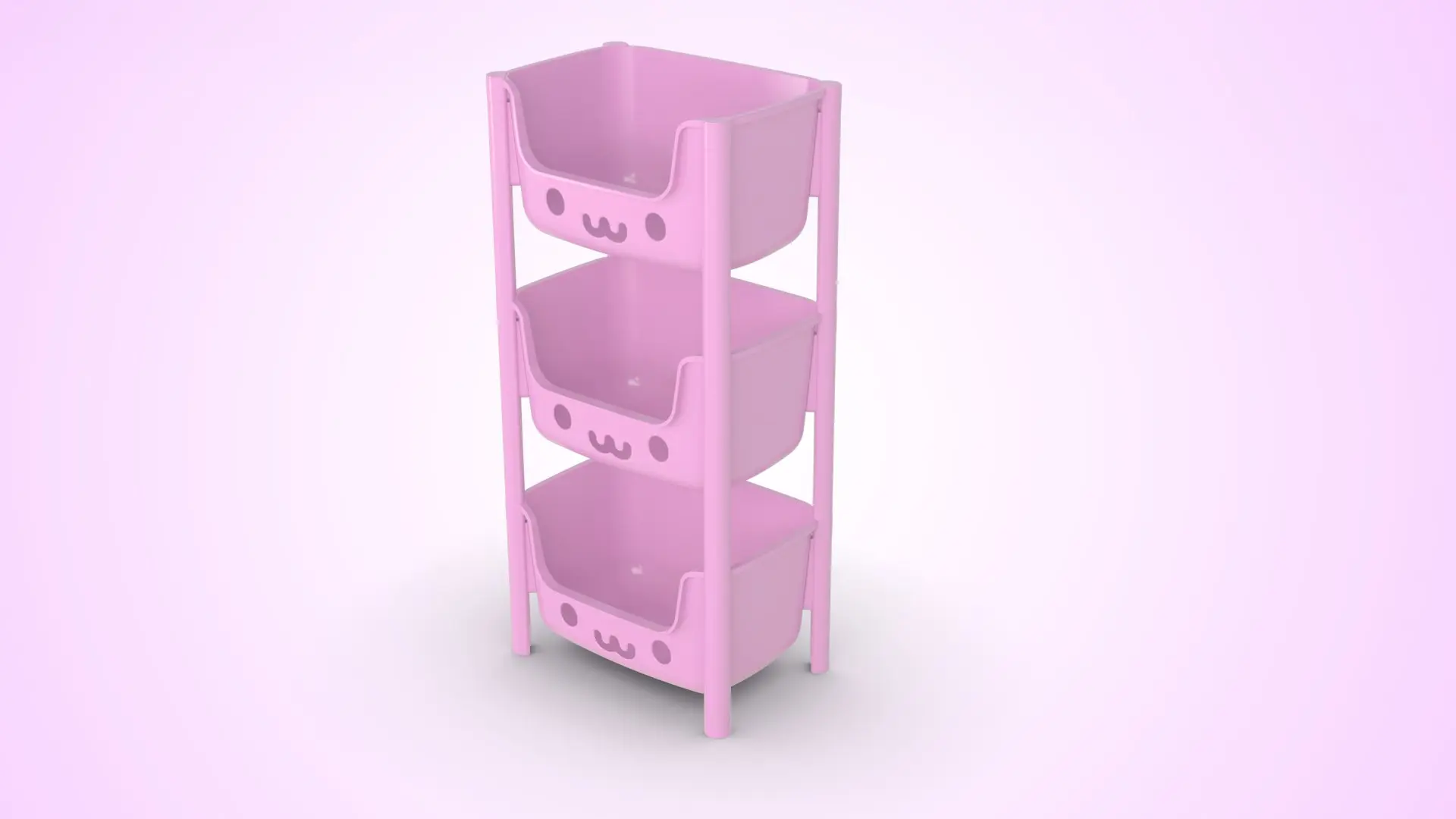 Picture of Kids Rack 3 Step Pink 