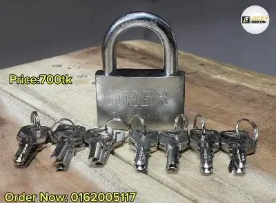 Picture of HMBR 60 Size Lock with 21 Keys - Silver