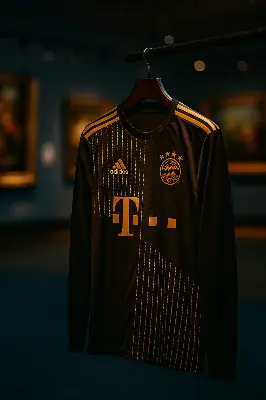 Picture of FC Bayern Munich Football Jersey 24/25 - Full Sleeve (5 Star) - Black