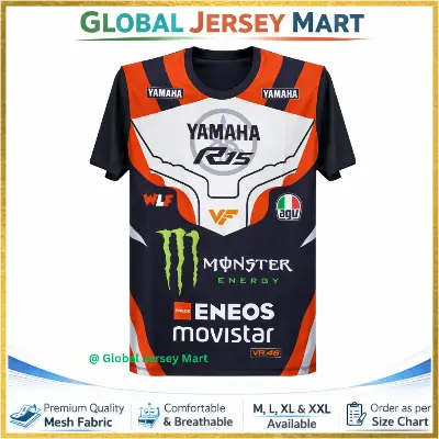 Picture of YAMAHA R15 Biker Jersey - Black and Red - Jersey - Black