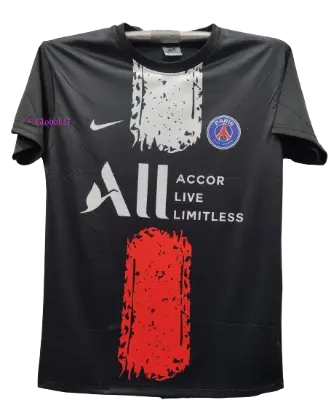 Picture of Paris Saint German (PSG) Football Jersey- Black - Black