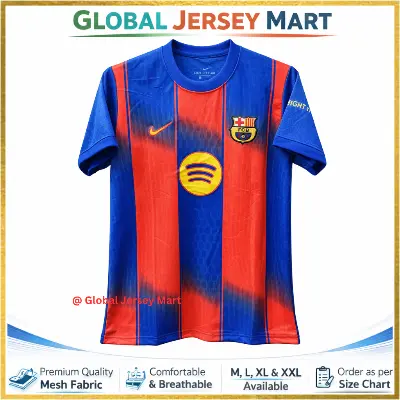 Picture of FC Barcelona Home Jersey 2024/25 – Nike – Spotify – Short Sleeve Football Jersey – Spain/Spanish Football Club Fan Edition - Multicolor