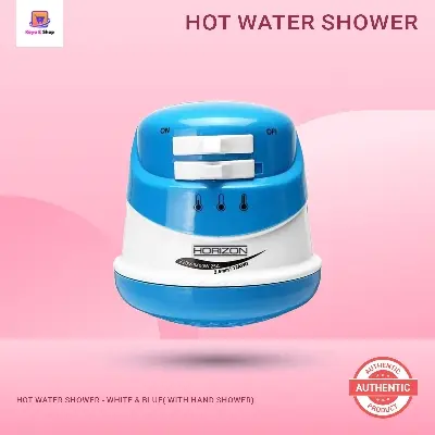 Picture of Hot Water Shower - White & Blue( With Hand Shower)