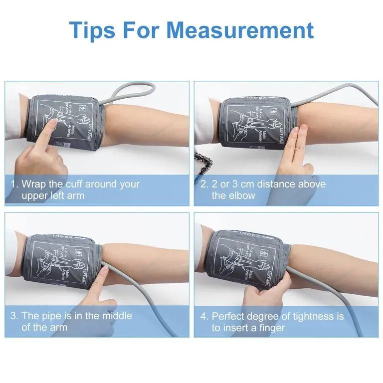 Picture of Germany Technology JUMPER Official Digital Blood Pressure Monitor (JPD HA-100) Accurate reading guranteed | 2 Year Replacement Warranty by HONESTIME (M (8.7 - 12.5 inch),White)