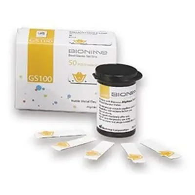 Picture of GS100 Test Strips 25 Pcs for Bionime GM100  Blood Glucose Monitor Blood Suger Glucose  / Diabetic or Diabetic test by Honestimes 