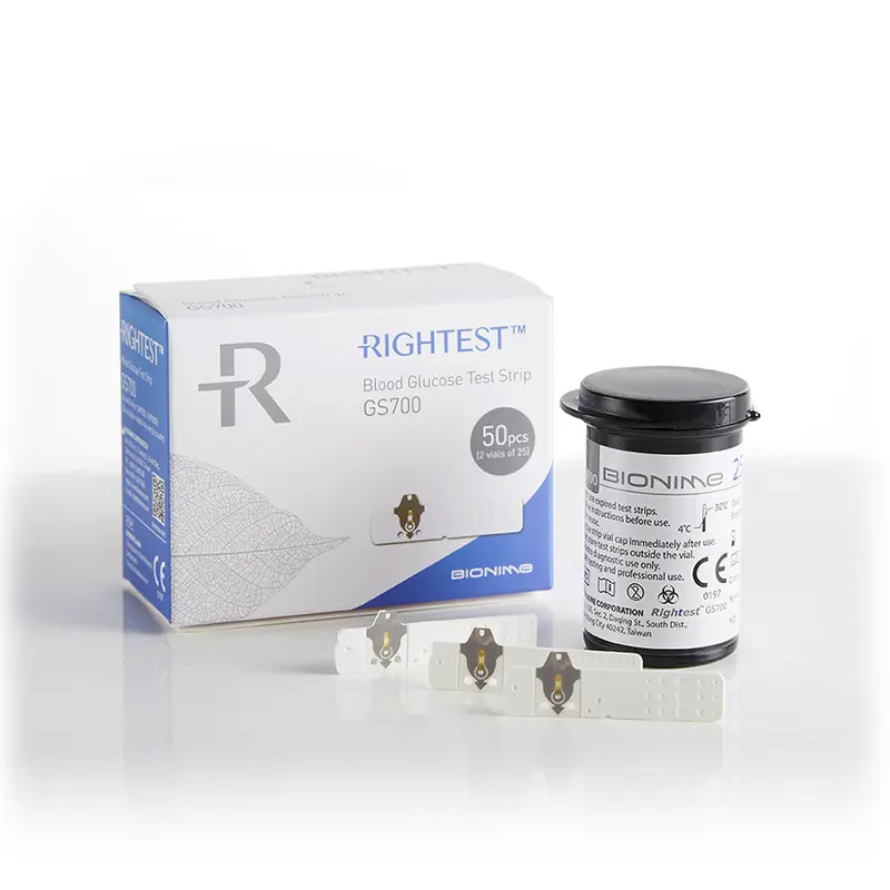 Picture of Bionime 700SB / 700S Blood Glucose Diabetes 50 test strips- 2/3 Years warranty - White by Honestime 