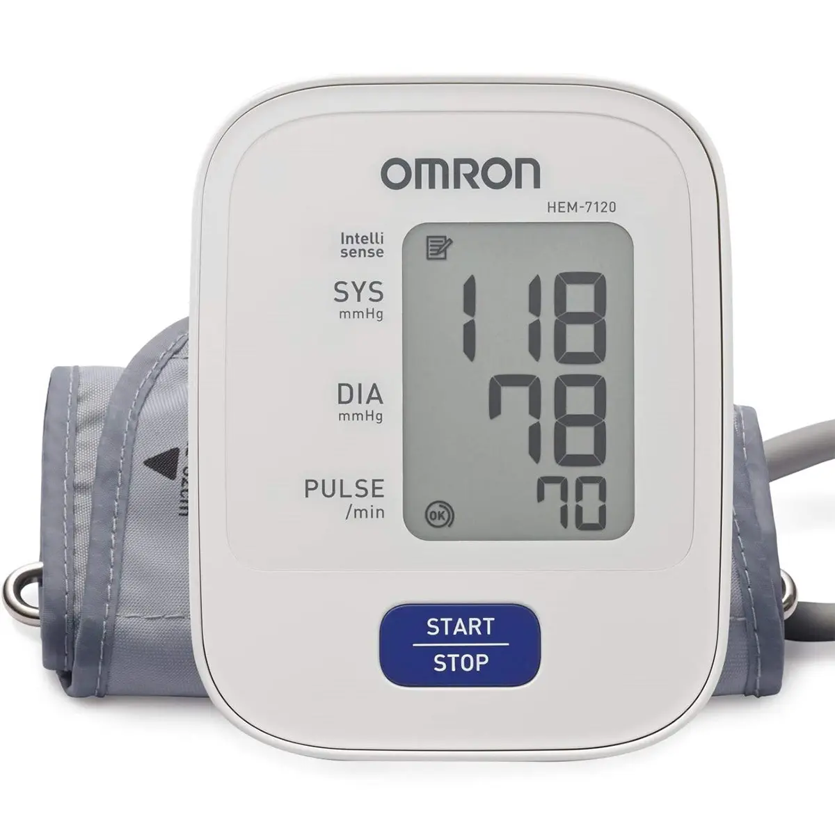 Picture of OMRON - HEM 7120 - Upper Arm Automatic Blood Pressure Machine Basic  5 Year Brand Warranty by Omron - Honestime (White)