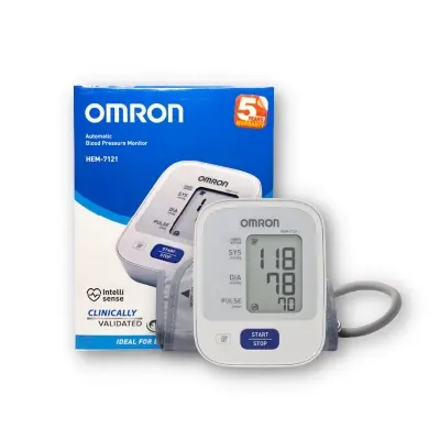 Picture of Japanese Technology OMRON (HEM-7121) Upper Arm Automatic Blood Pressure Machine Standard Accurate reading guranteed | 5 Year Brand Warranty by Omron/Honestime (,M (8.7 - 12.5 inch))