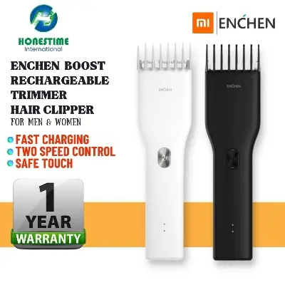 Picture of Xiaomi ENCHEN Boost Rechargeable Trimmer by Xiaomi Eco-chain for Men & Women with 1-Year Warranty by Honestime (Black)