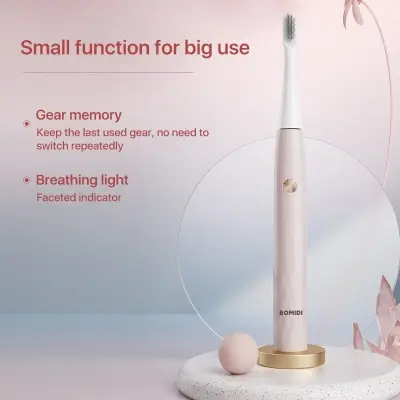 Picture of Xiaomi Mi Enchen T501 Electric Toothbrush High-frequency Vibration Three Cleaning Modes Electric Toothbrush Long Battery Life IPX7 Waterproof Electric Toothbrush (Pink,Mouth)