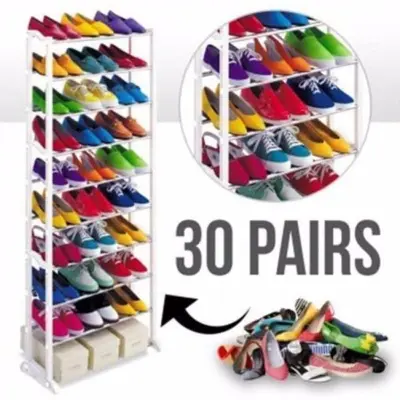 Picture of Amazing 10 Tier Shoe Rack - Black