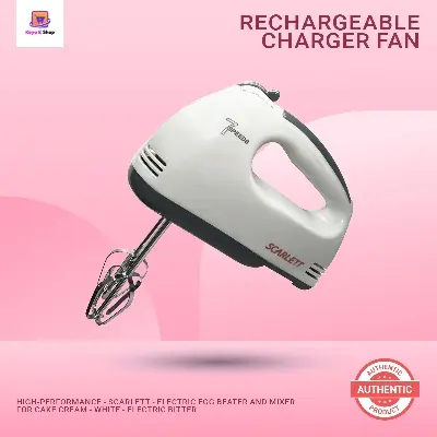 Picture of High-Performance - Scarlett - Electric Egg Beater And Mixer For Cake Cream - White - Electric Bitter