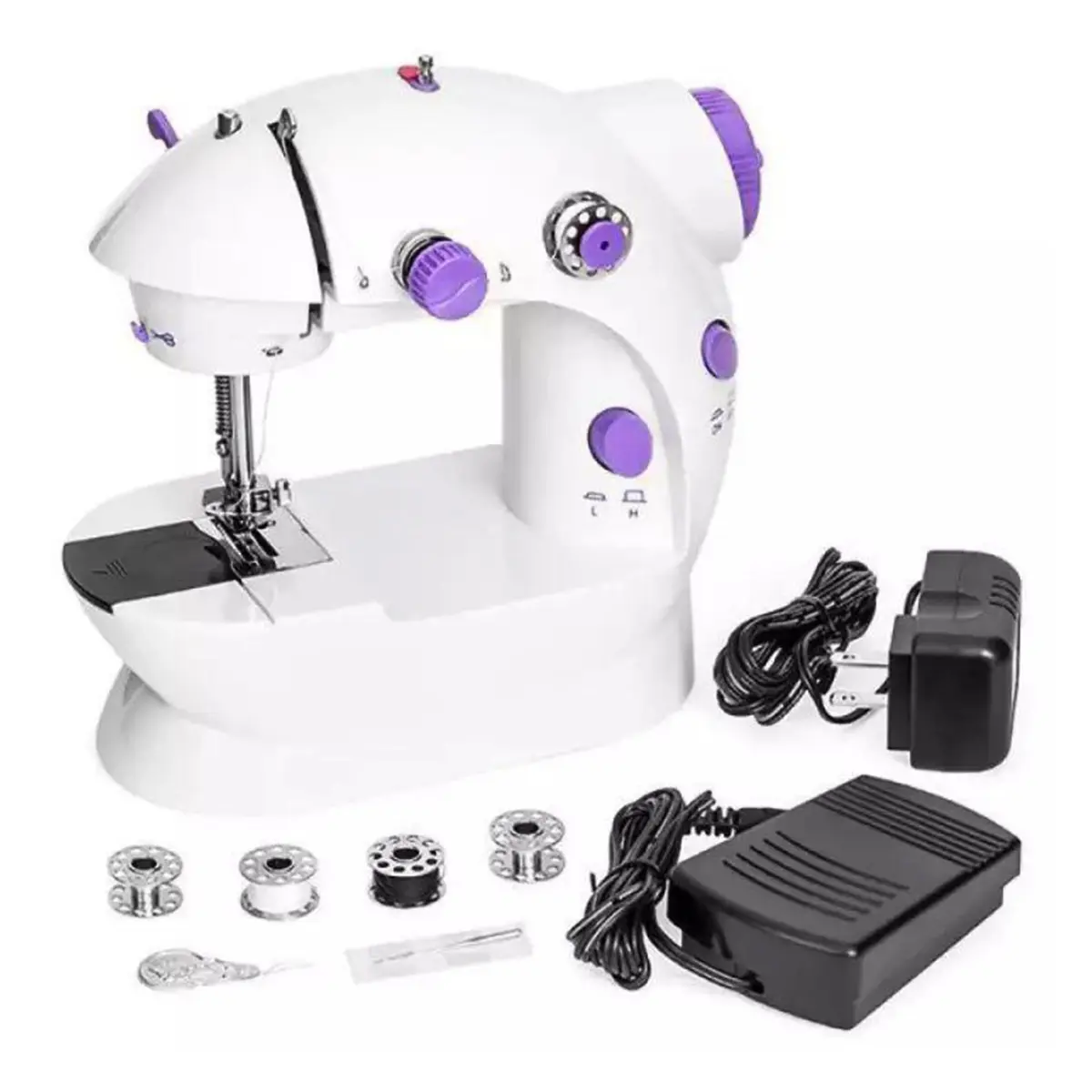 Picture of Dual Speed Portable Mini Electric Pedal Sewing Machine