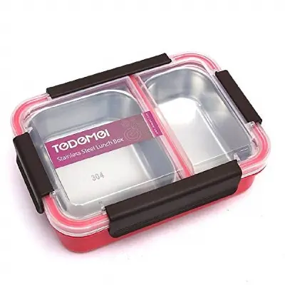 Picture of Tedemei Stainless Steel Insulated Lunch Box, BPA Free, Microwave and Dishwasher Safe for School Kids and Office, 700 ml