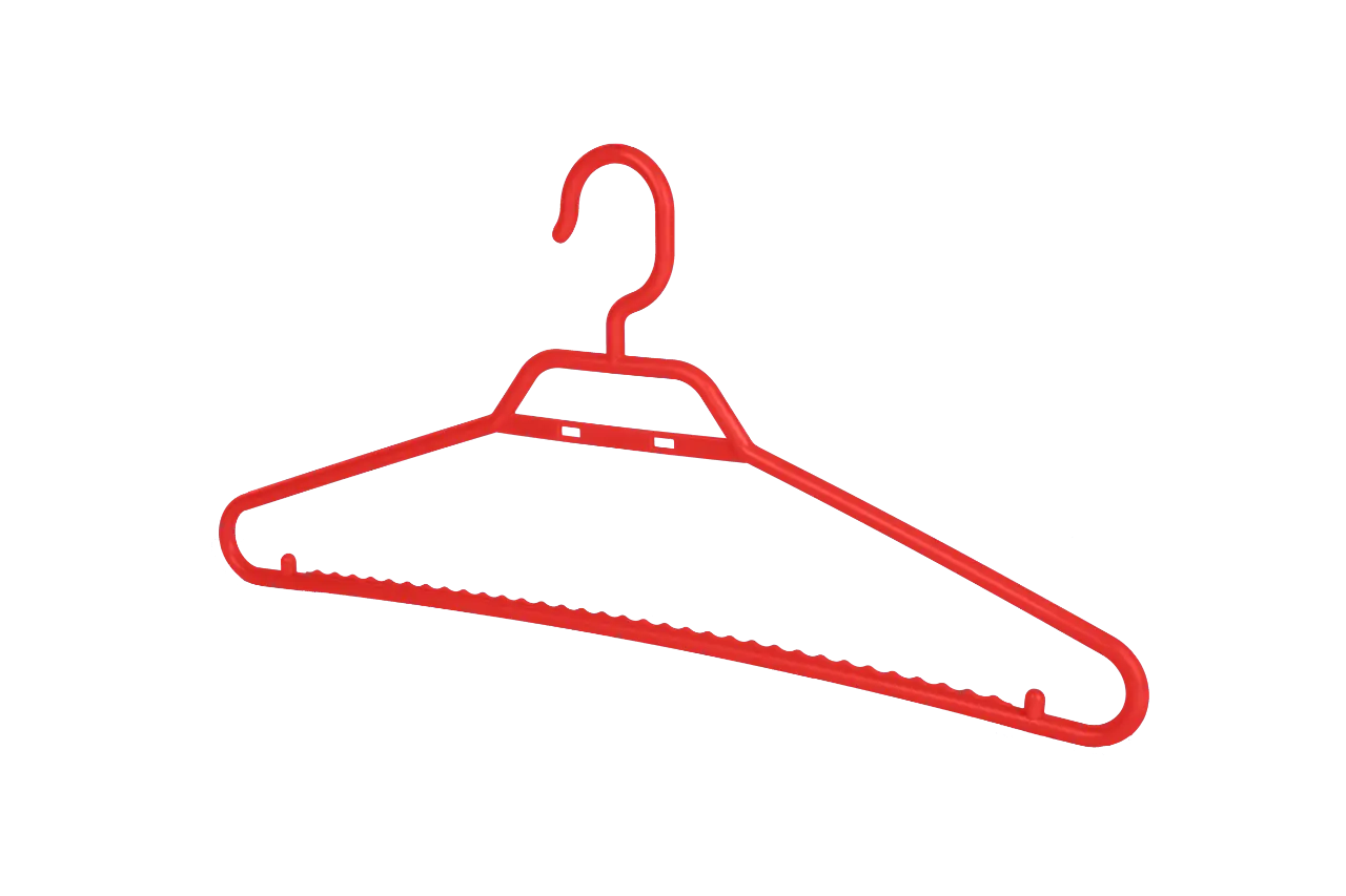 Picture of Stylish Shirt Hanger 06 Pcs Set - Red