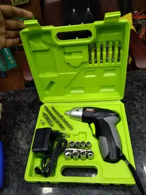 Picture of Cordless Drill Machine - Black And Green\ - Green