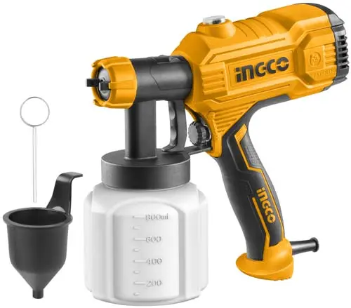 Picture of Electric Spray Paint Gun Machine Ingco 450W Industrial SPG3508 - Yellow