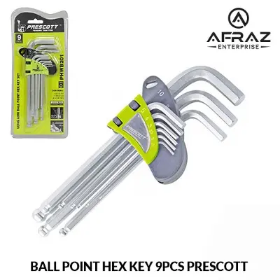 Picture of Ball Point Hex Key 9Pcs (1.5-10mm) PRESCOTT