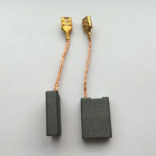 Picture of Carbon Brushes for 4" grinding machine, Blower machine, Circular machine, Jig Saw Machine, Drill Machine 1Pair Same as Picture - Black